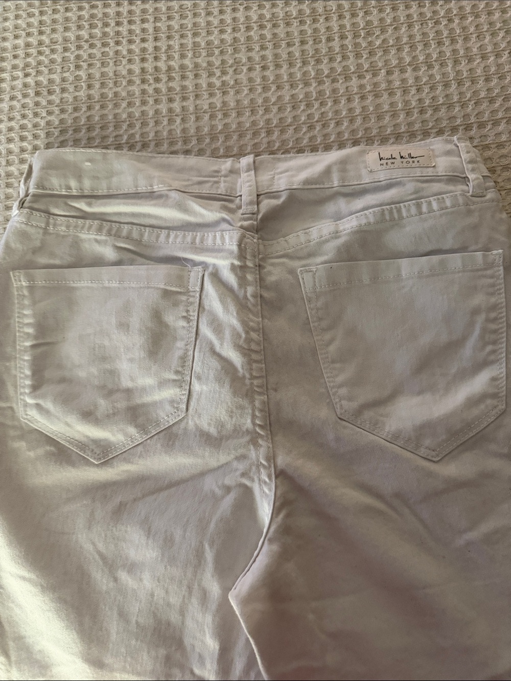 Nicole Miller High-Rise White Women's Jeans